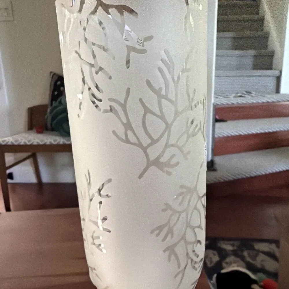 VTG Cylindrical Frosted Glass Table Lamp Designed by Michiko Nakata for Ikea